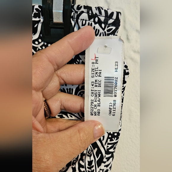 Set Lands' End Paisley Print Women's Tankini 2 Piece Swim - Picture 8 of 9